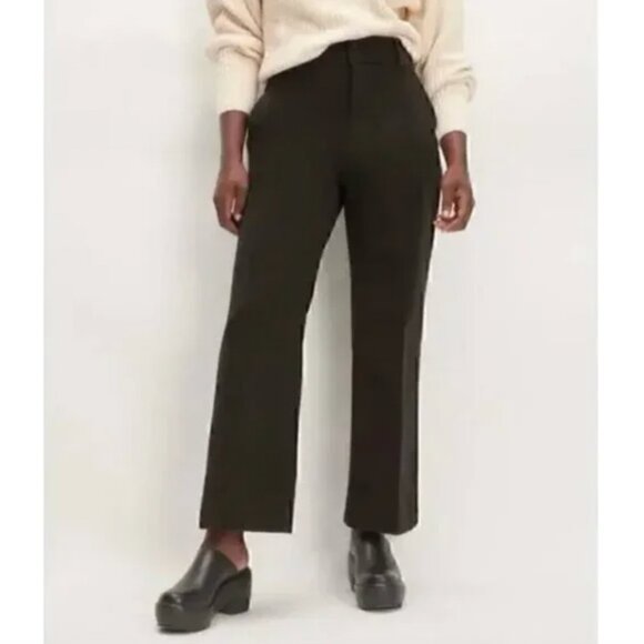 NWT Everlane The Organic Kick Flare Pant Womens 0 Black - Picture 1 of 13